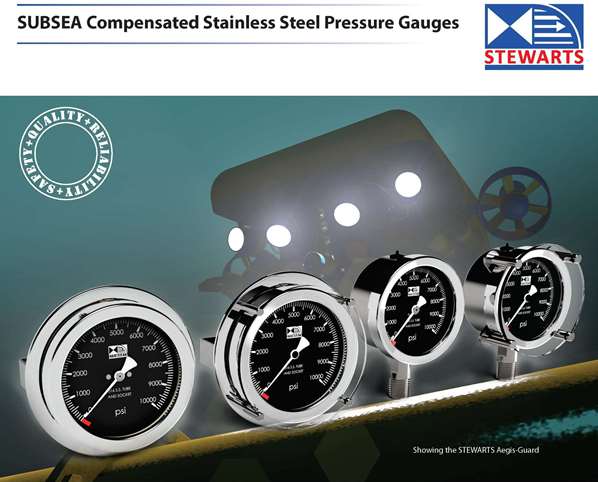 Subsea Compensated pressure gauges Stewarts Manometer