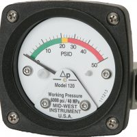 Filtervakt differential pressure DP sensor gauge protector manometer fra Mid-West Model